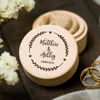 Picture of Custom Ring Boxes - Personalized Wedding Ring Boxes - Custom Wooden Round Ring Boxes