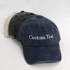 Picture of Custom Embroidered Washed Baseball Cap - Personalized Embroidered Gym Cap with Text - Bachelorette Party Gift