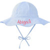 Picture of Custom Embroidered Sun Hat with Name - Toddler Sun Protection Bucket Hats - Boys Girls Wide Brim Beach Hat