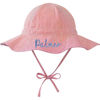 Picture of Custom Embroidered Sun Hat with Name - Toddler Sun Protection Bucket Hats - Boys Girls Wide Brim Beach Hat