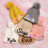 Picture of Personalized Embroidered Knit Hat for Baby & Toddler - Custom Name Embroidery Hat - Embroidered Beanie Hat