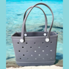 Picture of Custom Name Beach Bag - Personalized Waterproof Beach Bag - Custom Colored Name Hole Bag