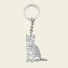 Picture of Custom Engraved Stainless Steel Pet Photo Keychain - Personalized Photo Pet Keyrings