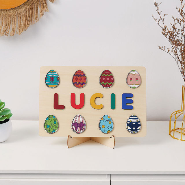 Picture of Personalized Easter Egg Name Puzzle - Easter Basket Stuffers - Best Easter Gifts for Kids