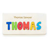 Picture of Custom Wooden Name Puzzle - Upper Name with Full Name  Engraving on the Top - Name Puzzles for Toddlers and Baby