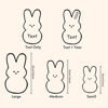 Picture of Custom Embroidered Fluffy Easter Bunny Rabbit with Name - Personalized Easter Day Gift for Kids