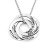 Picture of Personalized Multiple Circles Necklace with Name - Custom Necklace for Loved ones