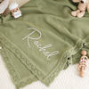 Picture of Custom Embroidered Baby Blanket - Baby Personalized Name Knit Blanket - Custom Baby Windproof Quilt