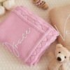 Picture of Custom Embroidered Baby Blanket - Baby Personalized Name Knit Blanket - Custom Baby Windproof Quilt