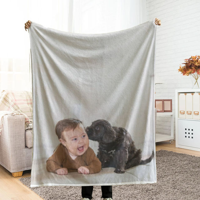 Picture of Personalized Happy Moments Blankets - Custom Photo Blanket - Couple Gifts