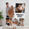 Picture of Custom Photo Blanket Personalized Holiday Couple Photo Blanket Christmas Gift