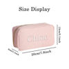 Picture of Custom Embroidered Corduroy Cosmetic Bag with Name - Personalized Travel lettered Makeup Bag