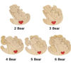 Picture of Personalized Wooden Rolling Bears Family Puzzle - Custom Hug Bears Family Puzzle - Baby Cuddle Bear Keepsake for Family Members