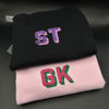 Picture of Personalized Embroidered Sweatshirts - Custom Embroidered Shadow Text Sweatshirts