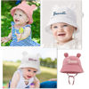 Picture of Custom Embroidered Baby Bucket Hat with Names - Personalized Baby Sun Hat