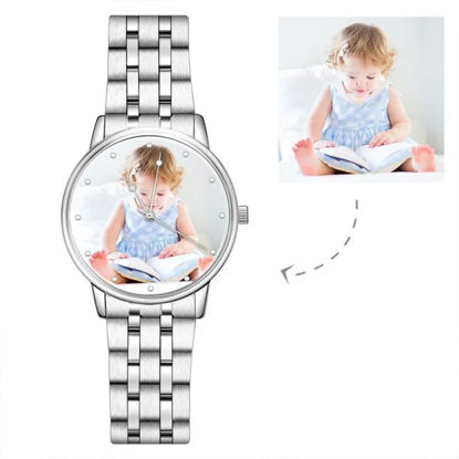 Picture of Custom Engraved Photo Watch - Gift for Birthday