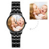 Picture of Custom Engraved Black Photo Watch - Gift for Birthday, Father's day