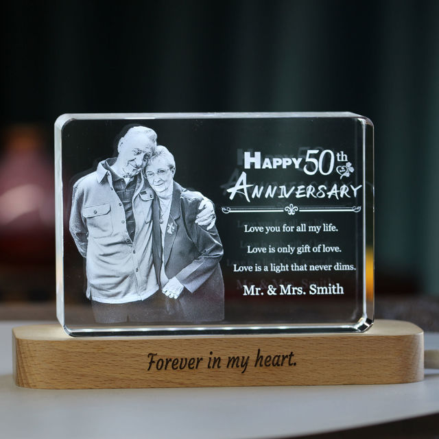 Picture of 3D Laser Crystal Gift in Landscape Rectangle