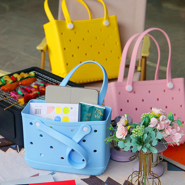 Picture of Custom Beach Bags - Personalized Name Waterproof Beach Bags - Custom Colored Name Hole Bags - Includes Free High-quality Liner Storage Bag