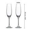 Picture of Personalized Champagne Glass - Custom Champagne Glass with Uppercase Letter and Name - Best Gift for Friends