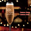Picture of Personalized Mr. And Mrs. Wedding Toasting Flutes - Wedding Glasses - Personalized Champagne Glasses for Couples