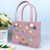 Picture of Custom Colorful Butterfly Flower Beach Bag - Personalized Waterproof Beach Bag - Custom Colorful Name Hole Bag