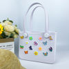 Picture of Custom Colorful Butterfly Flower Beach Bag - Personalized Waterproof Beach Bag - Custom Colorful Name Hole Bag