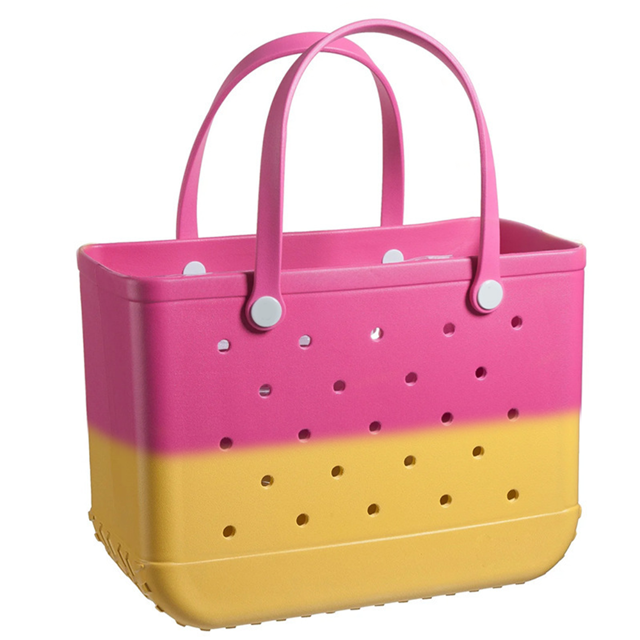 Picture of Custom Color Gradient Beach Bag - Personalized Waterproof Beach Bag - Custom Laser Name Hole Bag