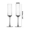 Picture of Modern Wedding Toasting Flutes - Bride Groom Wedding Flutes - Wedding Gifts