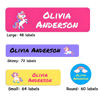 Afbeeldingen van Gepersonaliseerde naamlabels voor schoolbenodigdheden - Gepersonaliseerde waterdichte stickers - Vaatwasserbestendige labels voor kinderen - Labels voor kinderopvang