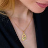 Picture of Personalized Family Pendant Birthstone Name Necklace in 925 Sterling Silver