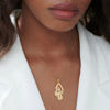 Picture of Personalized Family Pendant Birthstone Name Necklace in 925 Sterling Silver