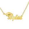 Picture of Custom Graduation Cap Necklace - Personalized College Necklace with Name - Graduation Gift