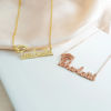 Picture of Custom Graduation Cap Necklace - Personalized College Necklace with Name - Graduation Gift