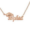 Picture of Custom Graduation Cap Necklace - Personalized College Necklace with Name - Graduation Gift