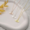 Picture of Custom Graduation Cap Necklace - Personalized Stainless Steel College Necklace with Name