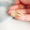 Picture of Custom Graduation Cap Necklace - Personalized Stainless Steel College Necklace with Name