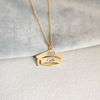 Picture of Custom Graduation Cap Necklace - Personalized Stainless Steel College Necklace with Name