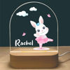 Picture of Custom Name Night Light for Kids - Personalized Ballet Animal Night Lamp