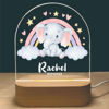 Picture of Custom Name Night Light for Kids - Personalized Elephant Night Lamp