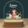 Picture of Custom Name Night Light for Kids - Personalized Cute Animal Night Lamp