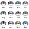 Picture of Custom Graduation Ring with Birthstone - Personalized College Ring with Name - Graduation Gift