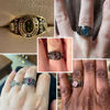 Picture of Custom Graduation Ring with Birthstone - Personalized College Ring with Name - Graduation Gift