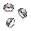 Picture of Custom Graduation Ring with Birthstone - Personalized College Ring with Name - Graduation Gift