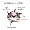 Picture of Custom Graduation Ring with Birthstone - Personalized College Ring with Name - Graduation Gift
