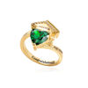 Picture of Custom Graduation Ring with Birthstone - Personalized College Ring with Name - Graduation Gift for Her