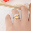 Picture of Custom Graduation Ring with Birthstone - Personalized College Ring with Name - Graduation Gift for Her