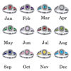 Picture of Custom Graduation Ring with Birthstone - Personalized College Ring with Name - Best Graduation Gift for Her