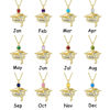 Picture of Custom Birthstone Graduation Necklace - Personalized College Necklace