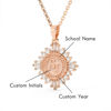 Picture of Custom Graduation Necklace - Personalized College Necklace with Name - Best Graduation Gift